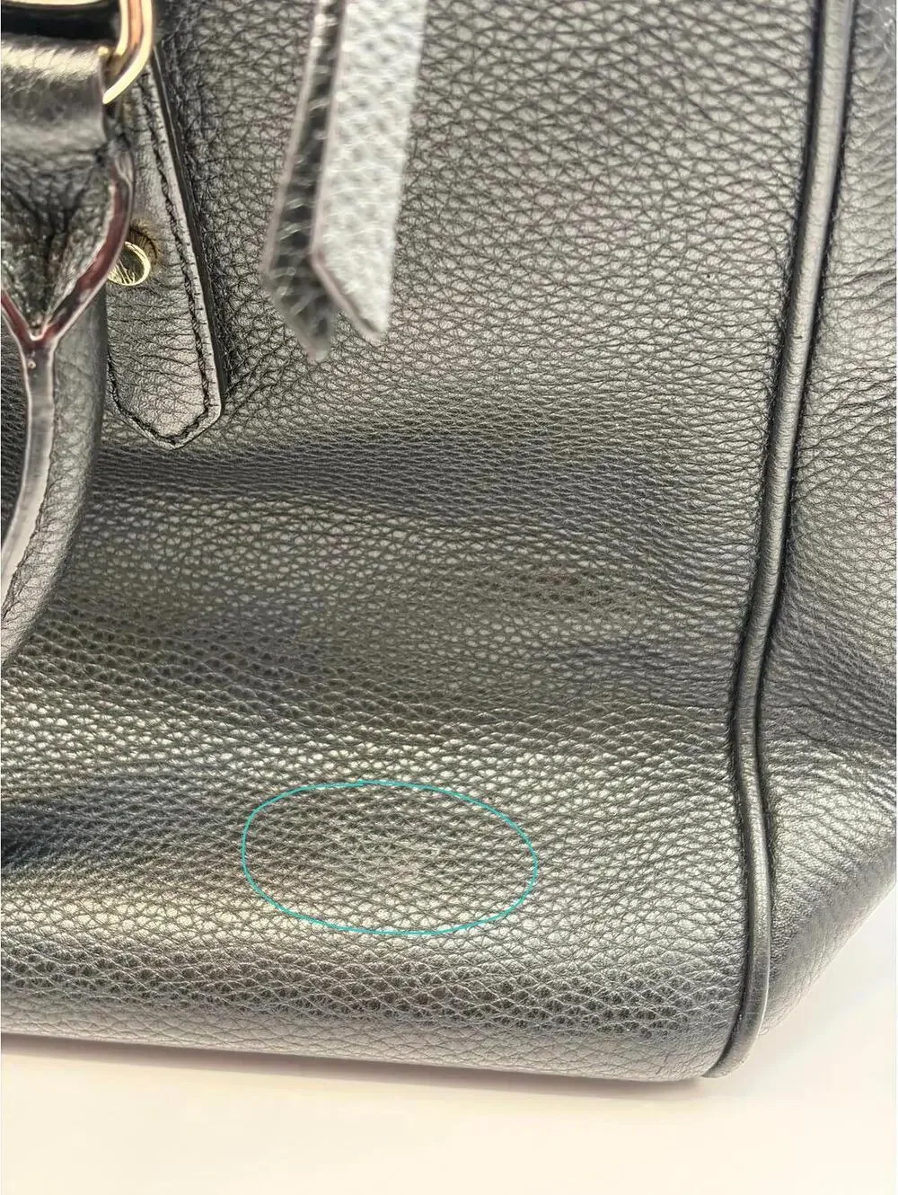 Kate Spade Mulberry Street Leighann Black Pebbled Leather Satchel Tote Bag Purse
